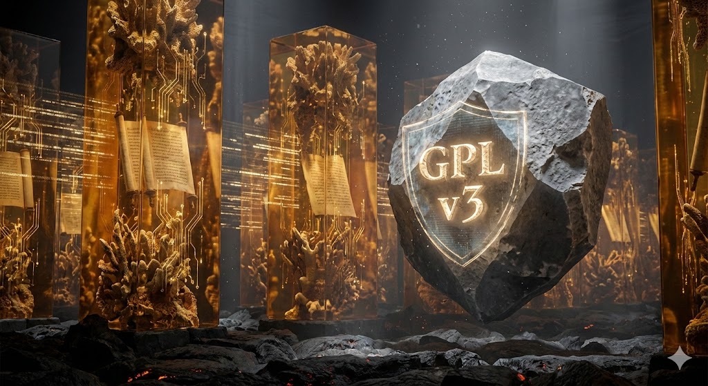 Escudo del Arrecife Digital - GPL v3